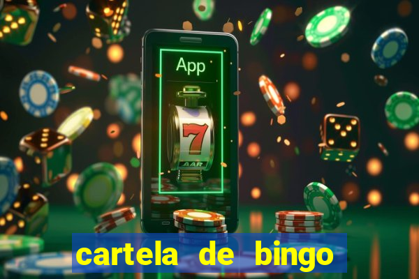 cartela de bingo da sorte