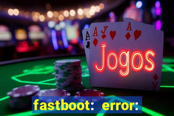 fastboot: error: failed to identify current slot