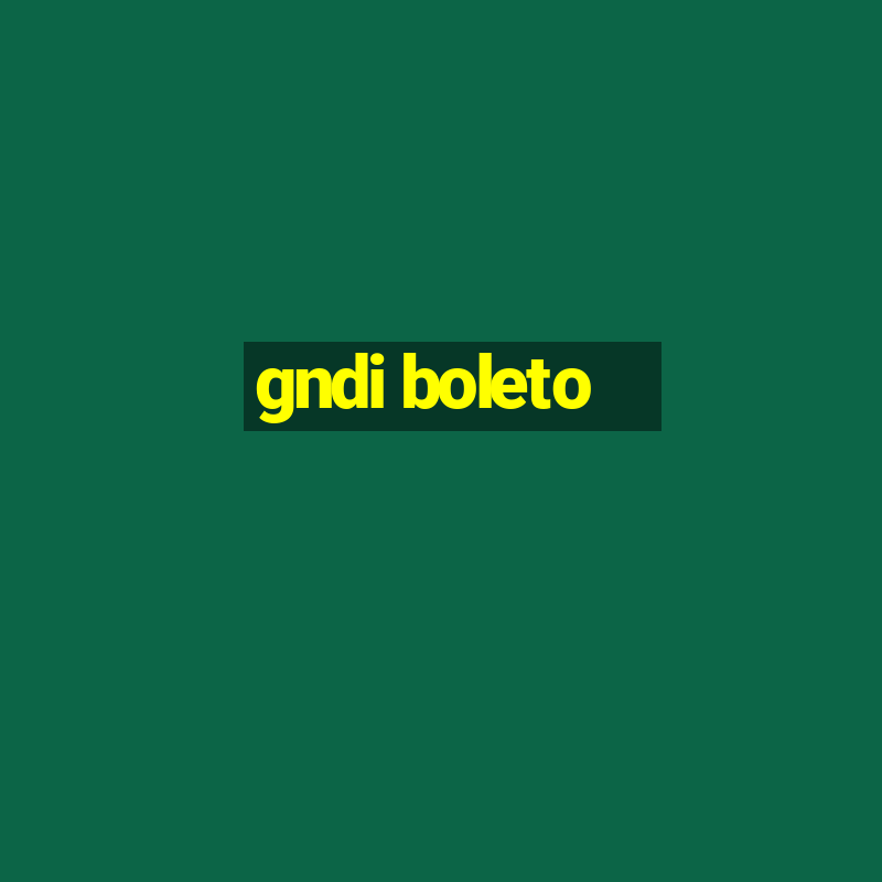 gndi boleto