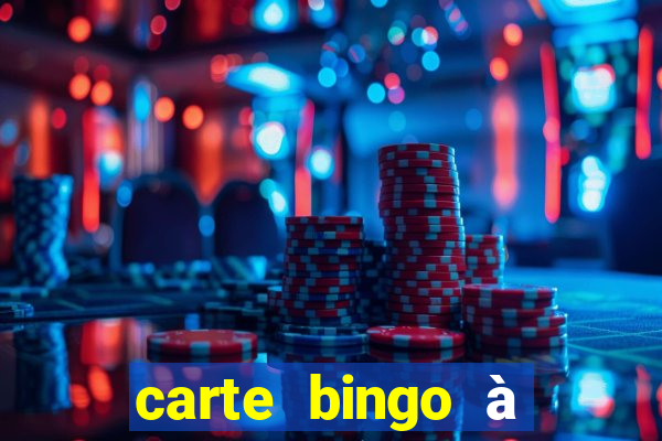 carte bingo à imprimer gratuit