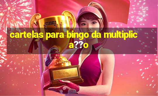 cartelas para bingo da multiplica??o