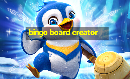 bingo board creator