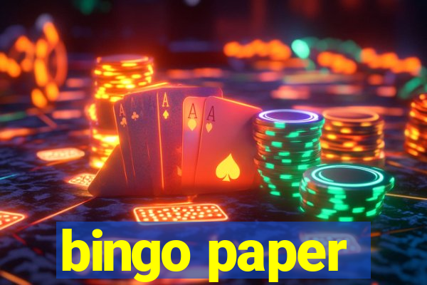 bingo paper