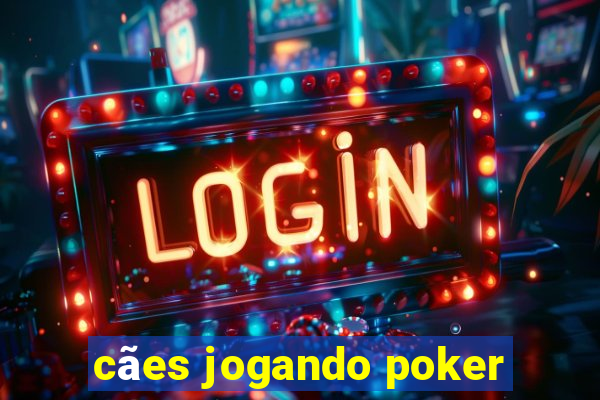 cães jogando poker