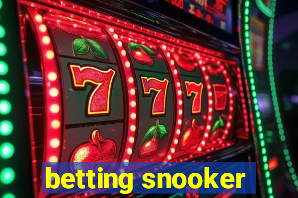 betting snooker