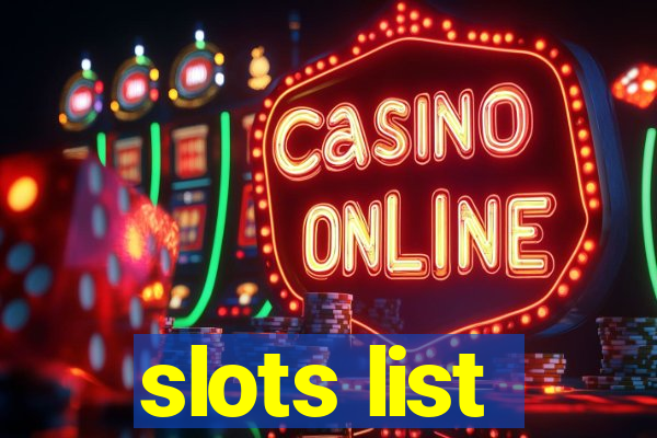 slots list