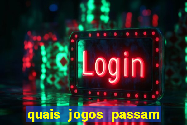 quais jogos passam no sportv