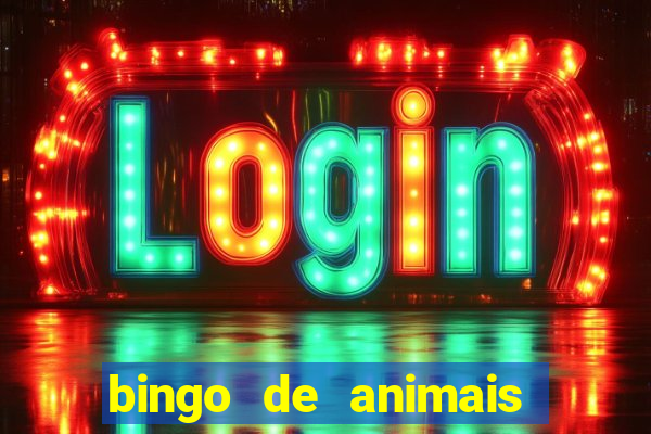 bingo de animais para educa??o infantil