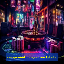 campeonato argentino tabela