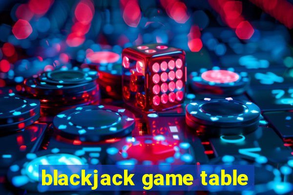 blackjack game table