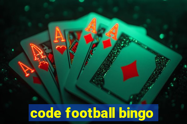 code football bingo