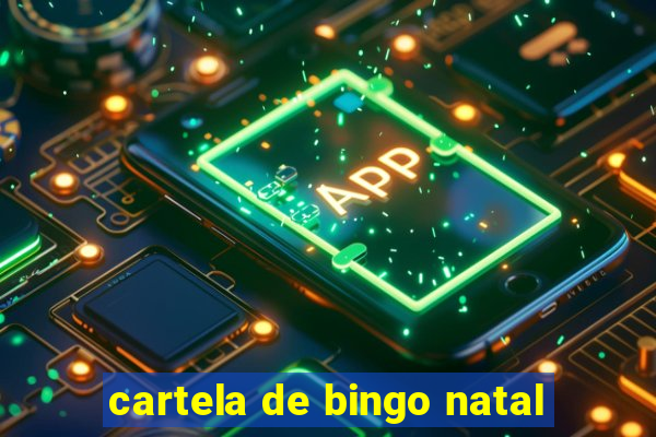 cartela de bingo natal