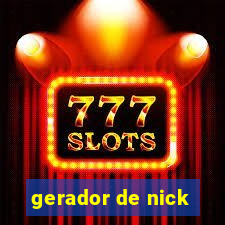 gerador de nick