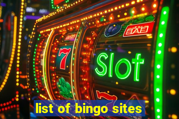 list of bingo sites