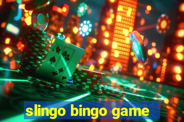 slingo bingo game