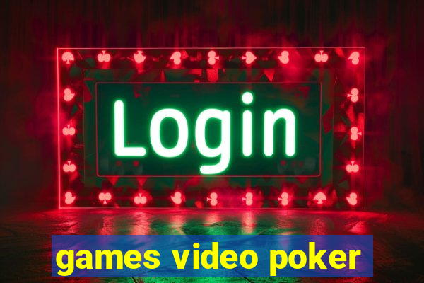 games video poker