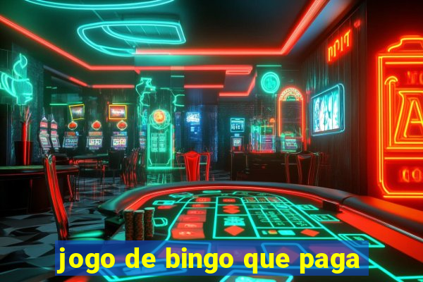 jogo de bingo que paga