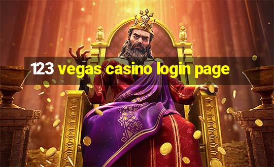 123 vegas casino login page