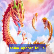 como operar leil o de abertura mini indice