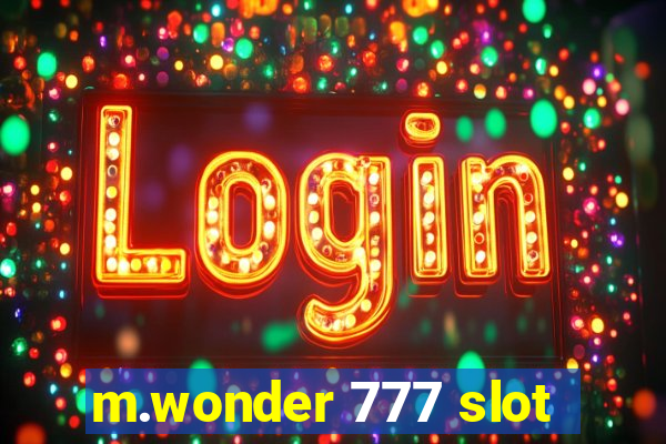 m.wonder 777 slot