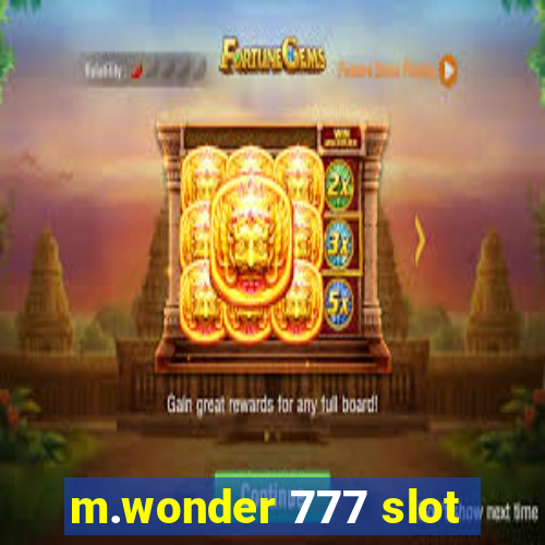 m.wonder 777 slot