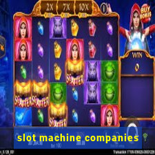 slot machine companies