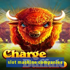 slot machine companies