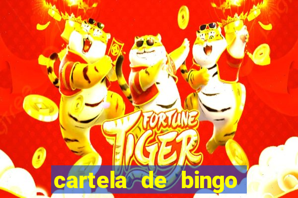 cartela de bingo para cha revela??o