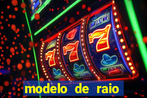 modelo de raio para imprimir