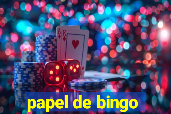 papel de bingo