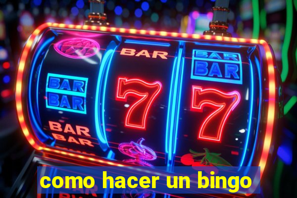 como hacer un bingo