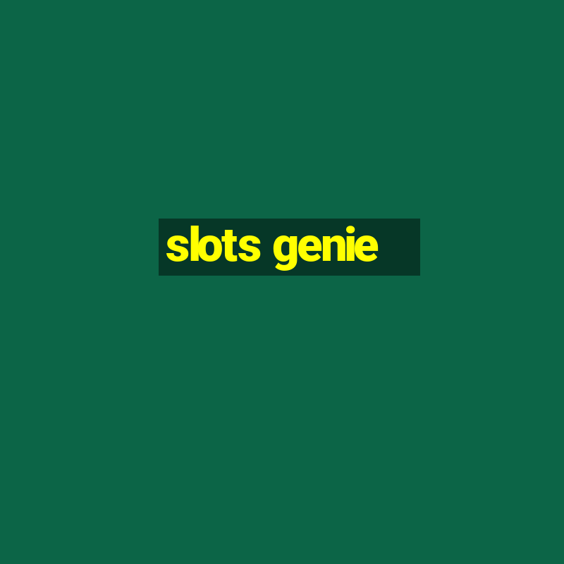 slots genie