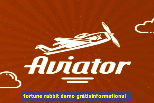 fortune rabbit demo grátisInformational