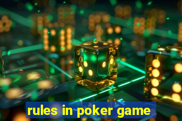 rules in poker game