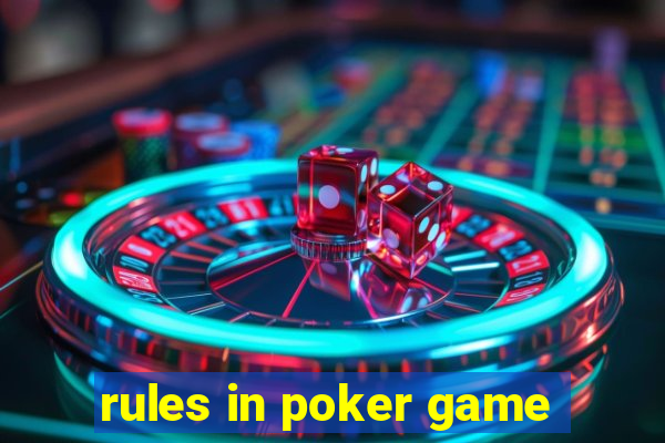 rules in poker game