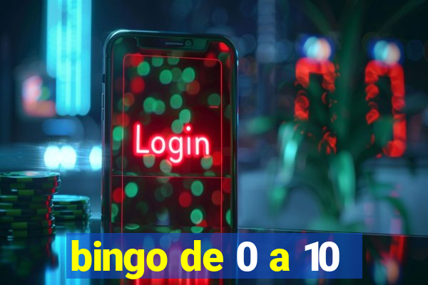 bingo de 0 a 10