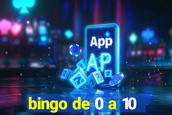 bingo de 0 a 10