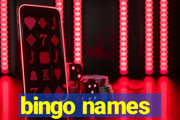 bingo names