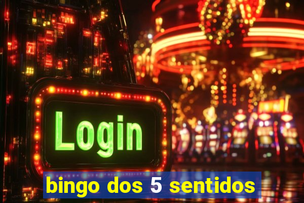 bingo dos 5 sentidos