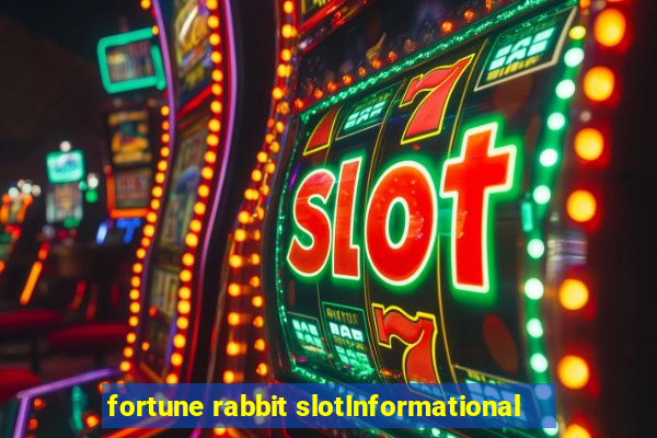 fortune rabbit slotInformational