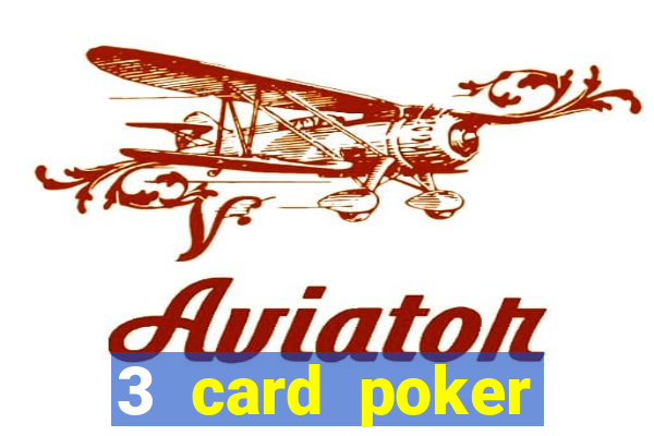 3 card poker casino game