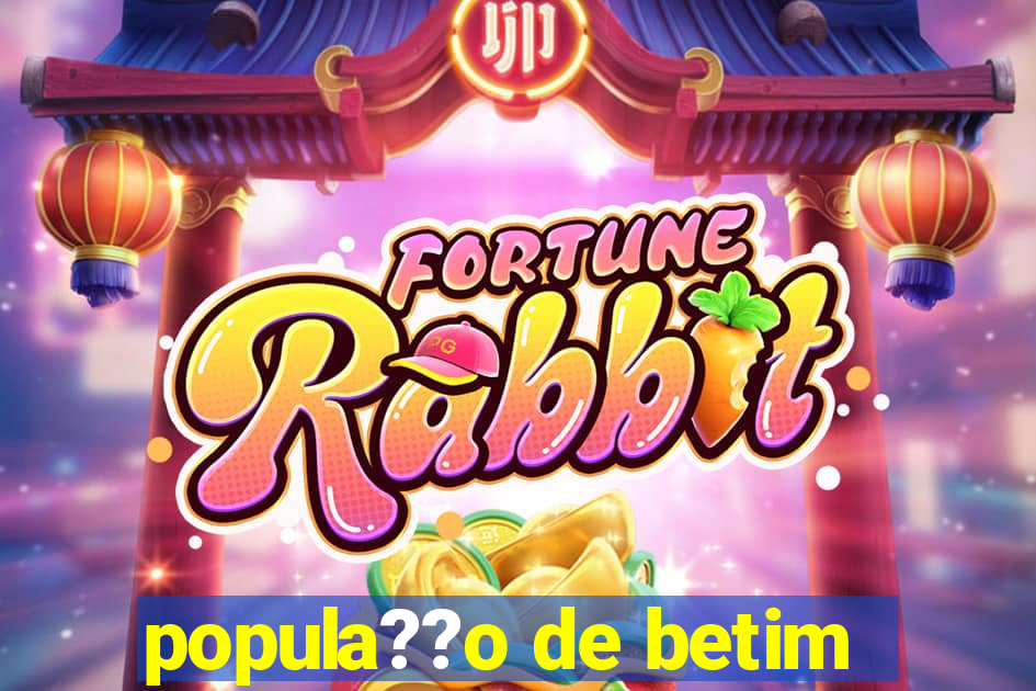 popula??o de betim