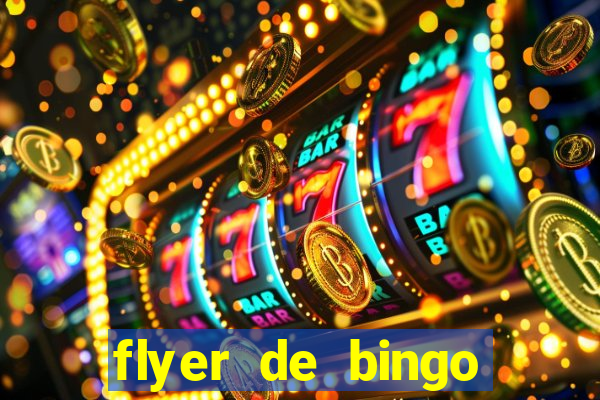 flyer de bingo para editar