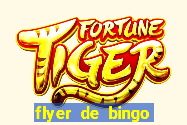 flyer de bingo para editar