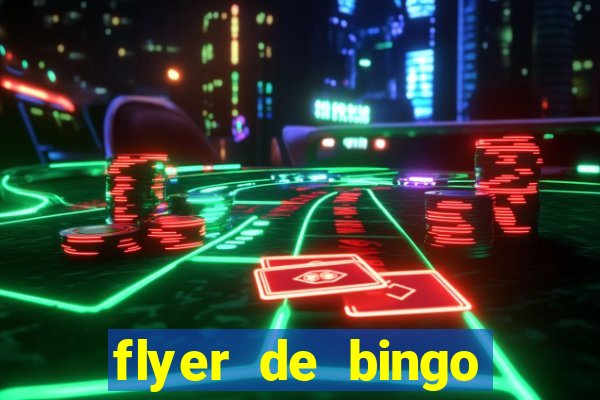 flyer de bingo para editar