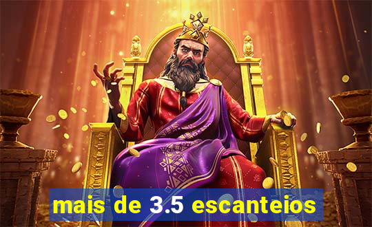 mais de 3.5 escanteios