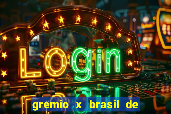 gremio x brasil de pelotas palpite