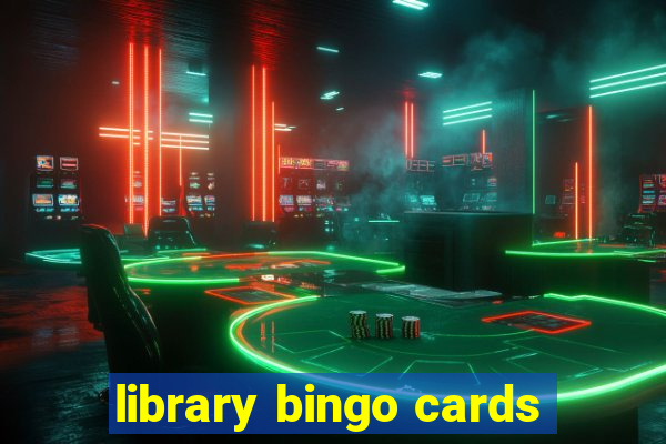 library bingo cards