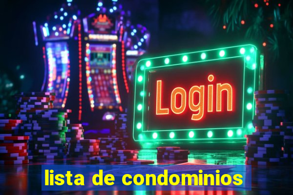 lista de condominios