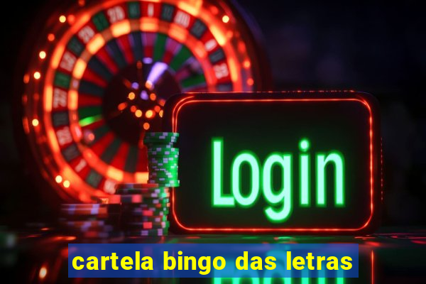 cartela bingo das letras